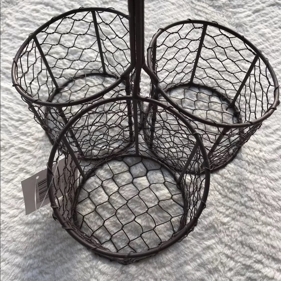 Ashland Accents Round Wire Basket 3 Sections Poshmark